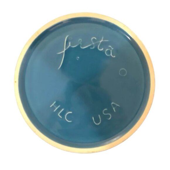 Fiesta Retired Peacock Blue Large Canister (No Lid) - Picture 5 of 8